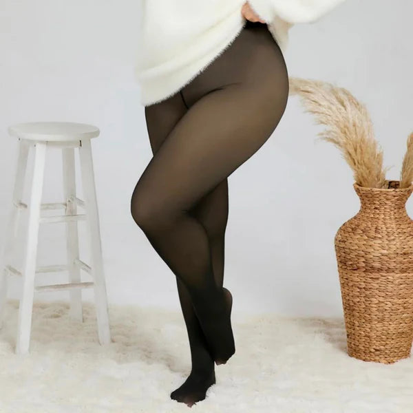 Nieuw model One-Seam Translucent Fleece Lined Tights 
