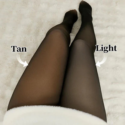 Nieuw model One-Seam Translucent Fleece Lined Tights 