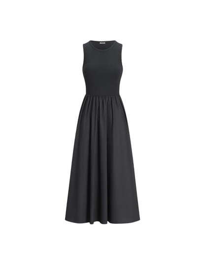 Viktoria® | Leisure Crew Neck Long Dress