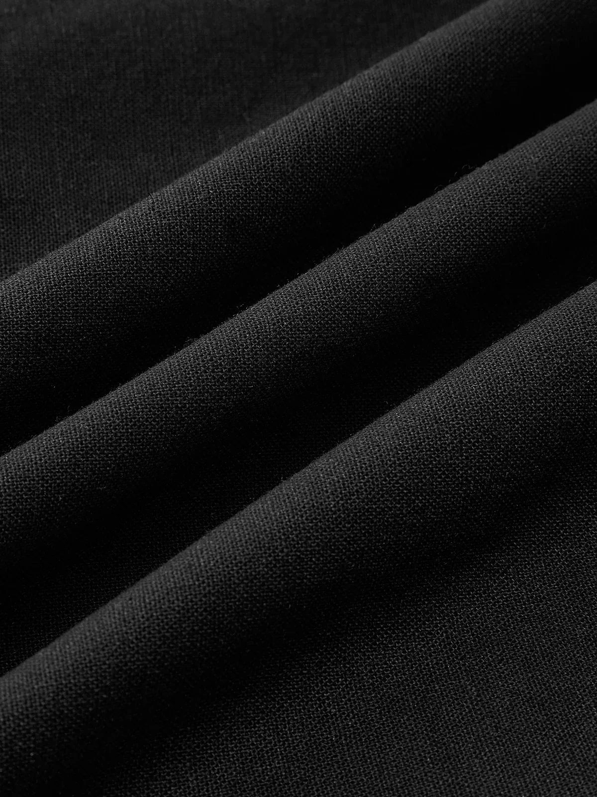 Ayşe® | Simple and Chic Cotton & Linen Halter A Line Long Dress