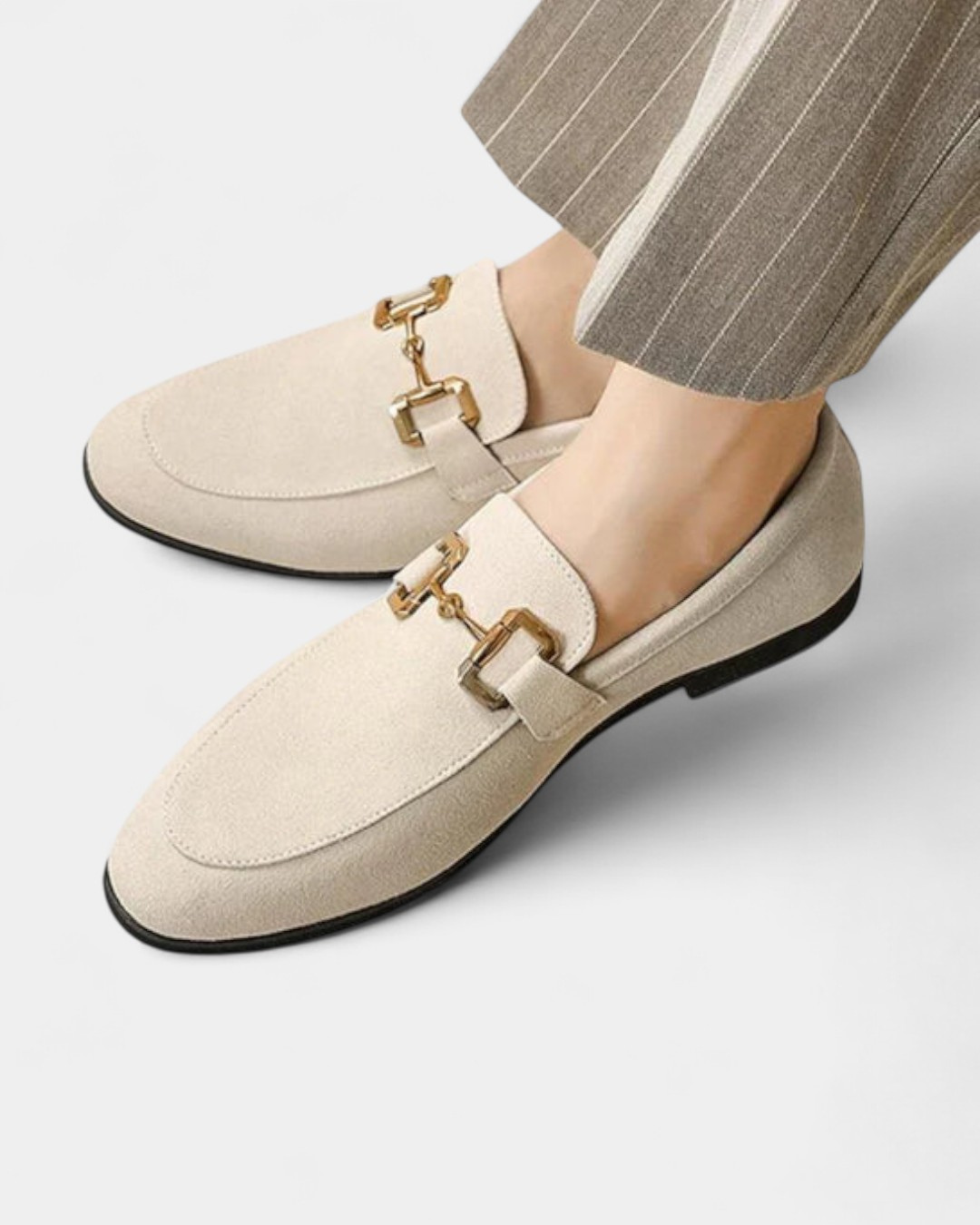Mocassins de Camurça Nobre - Nude
