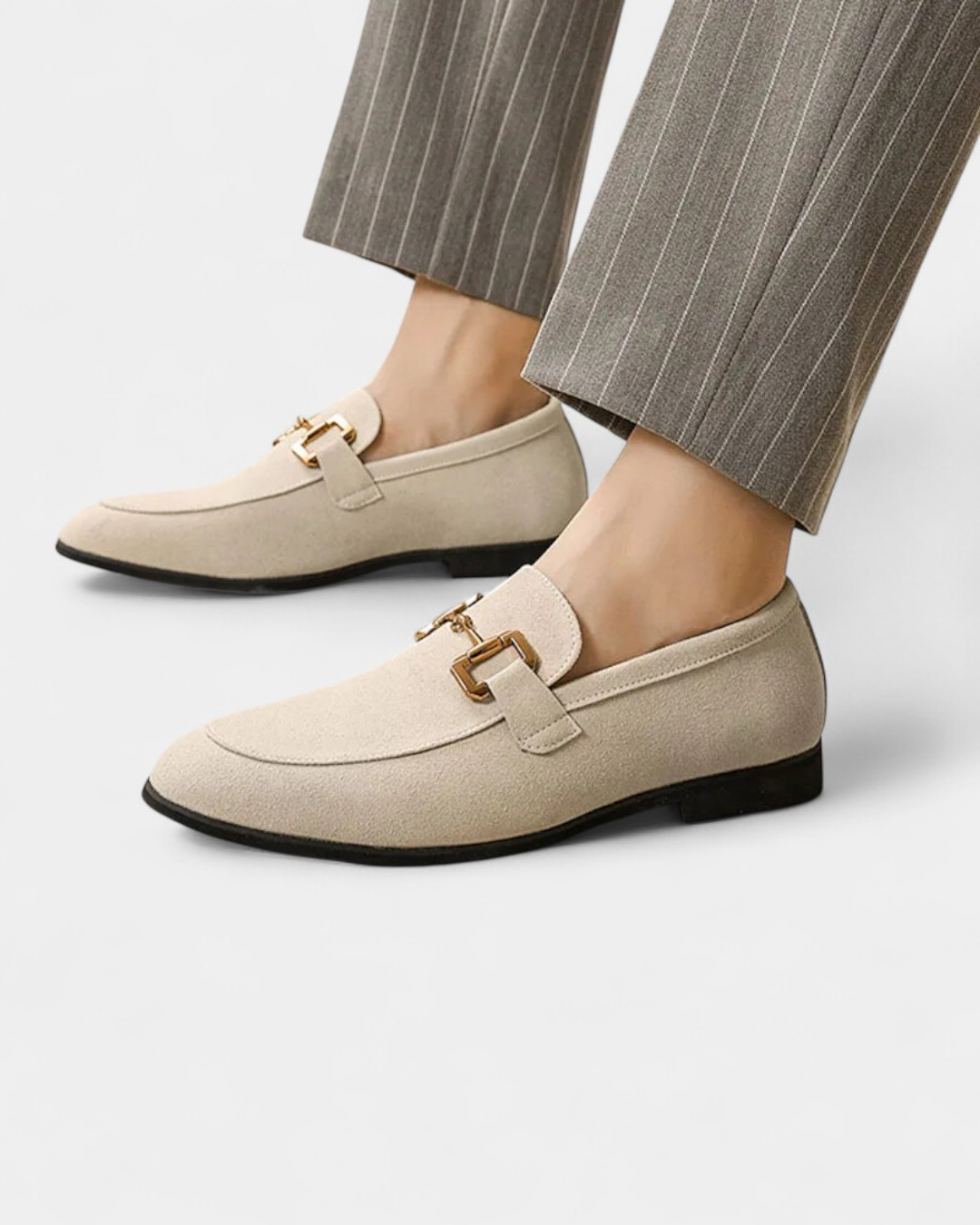 Mocassins de Camurça Nobre - Nude