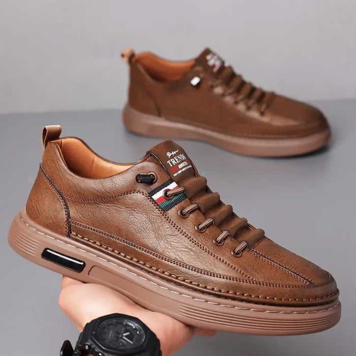 Whitlock | Lucca Genuine Leather Casual Sneakers
