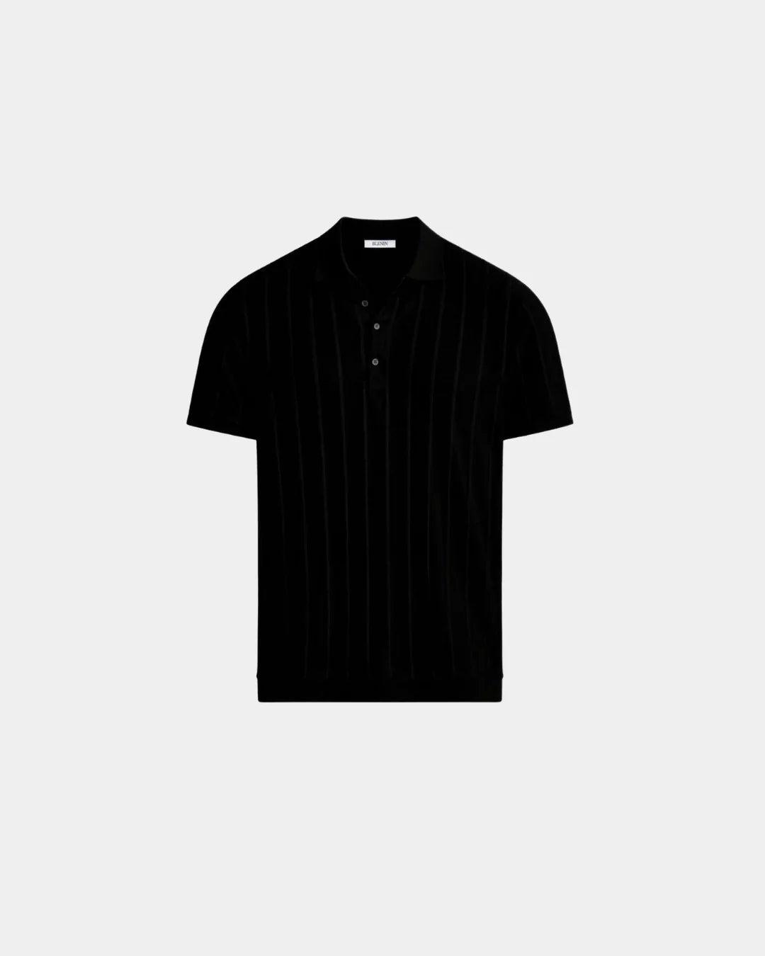 Vertical Striped Polo Shirt - Brown