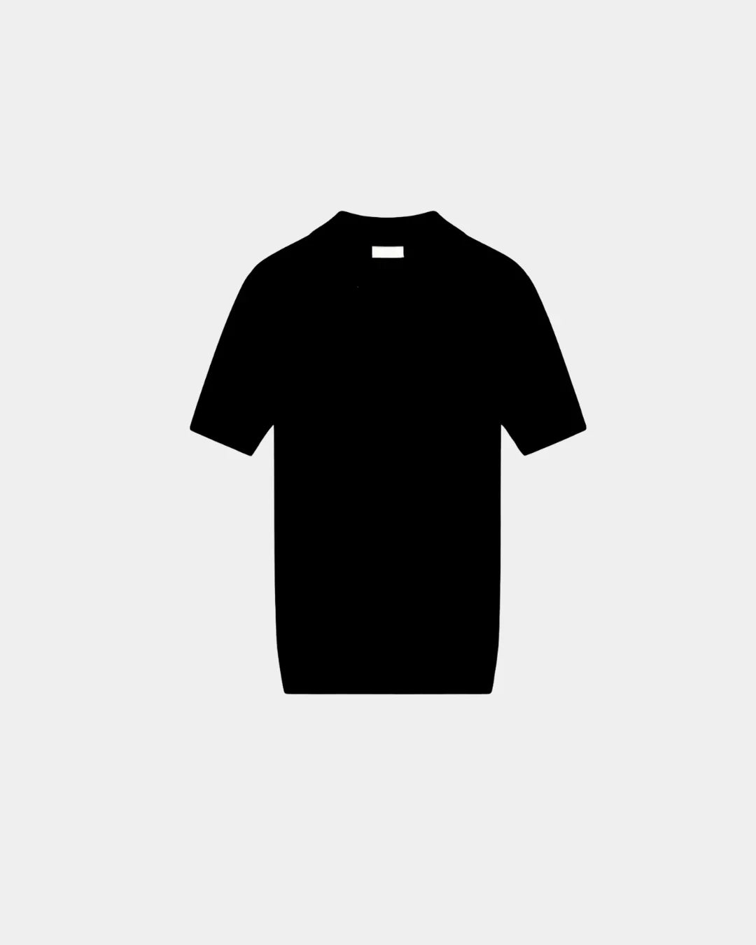Polyester Blend Stripe Pattern Polo T-Shirt - White